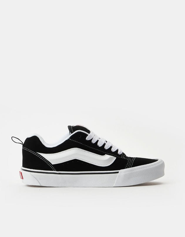 Vans Knu Skool Skate Shoes -  Black/True White