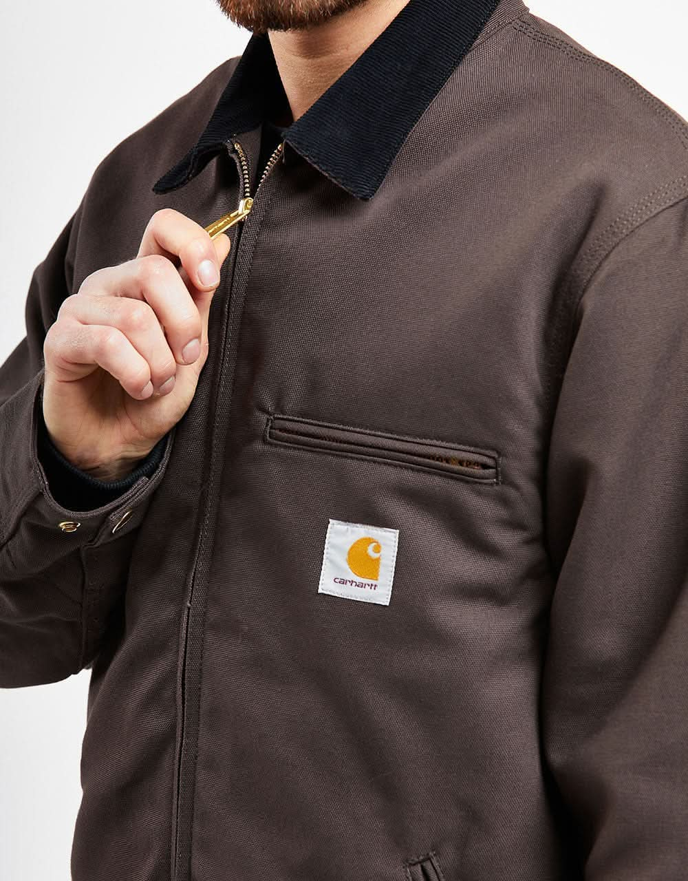 Carhartt WIP Detroit Jacket - Tobacco/Black (Rigid)