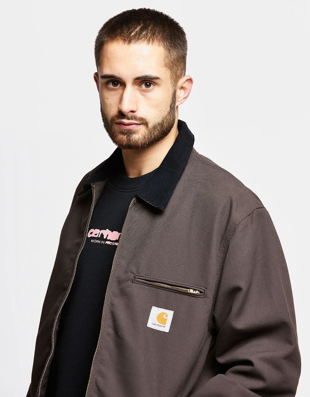 Carhartt WIP Detroit Jacket - Tobacco/Black (Rigid)