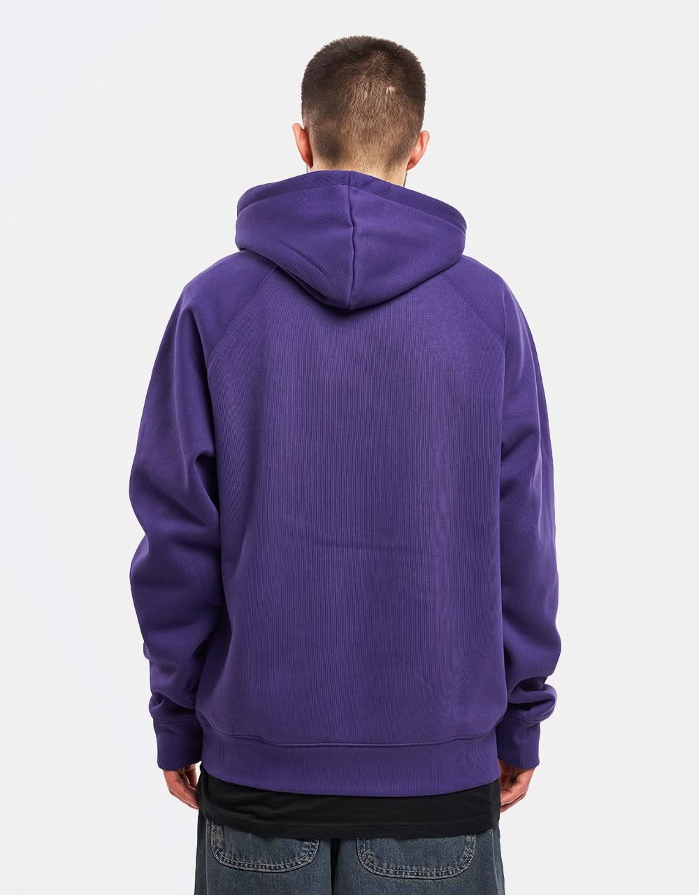 Carhartt WIP Hooded Chase Sweatshirt - Tyrian/Gold