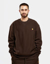 Carhartt WIP American Script Sweatshirt - Tobacco