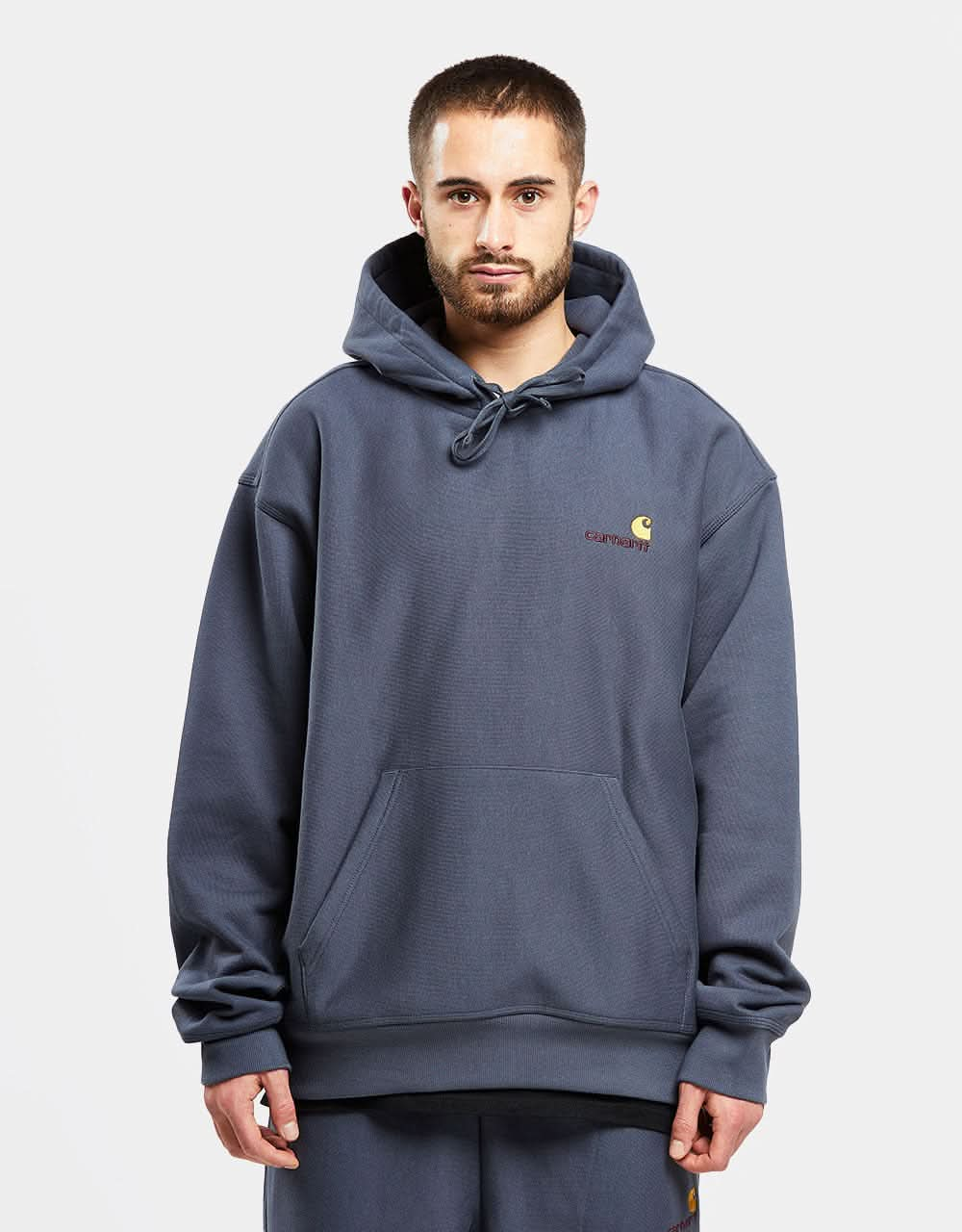 Carhartt WIP Hooded American Script Sweatshirt - Zeus