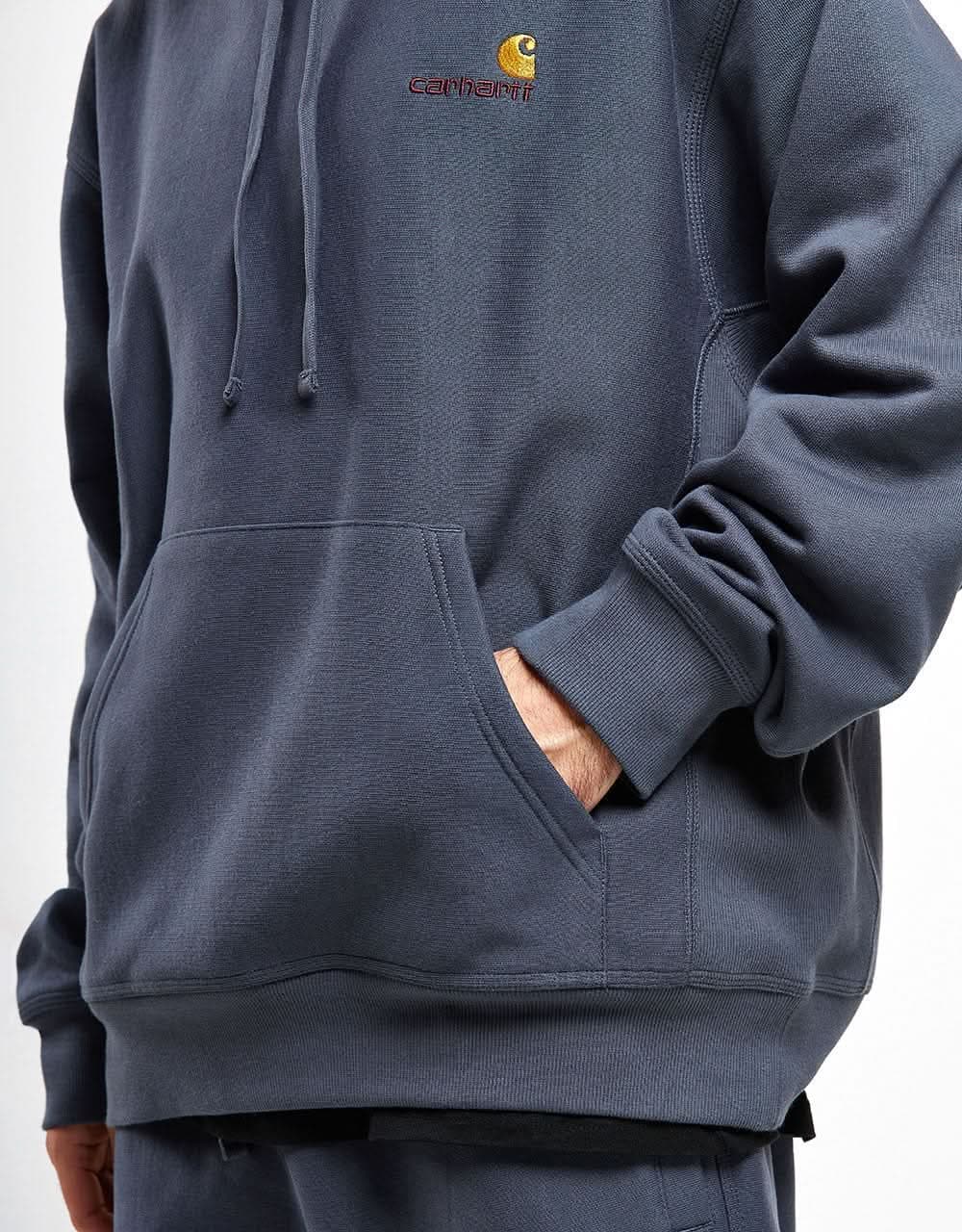 Carhartt WIP Hooded American Script Sweatshirt - Zeus