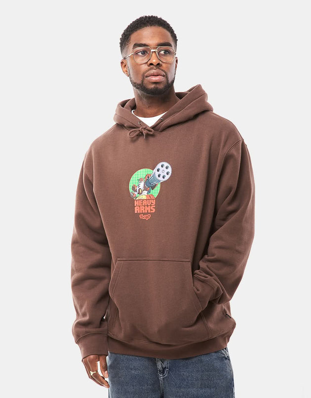 HUF x Gundam Wing Heavy Arms Pullover Hoodie – Schokolade