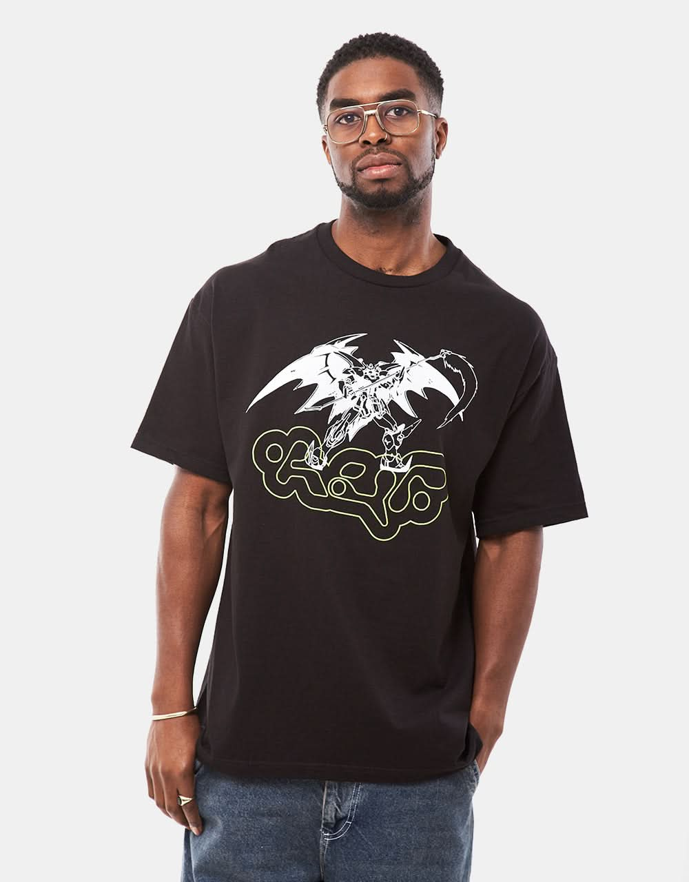 HUF x Gundam Wing Reborn T-Shirt – Schwarz