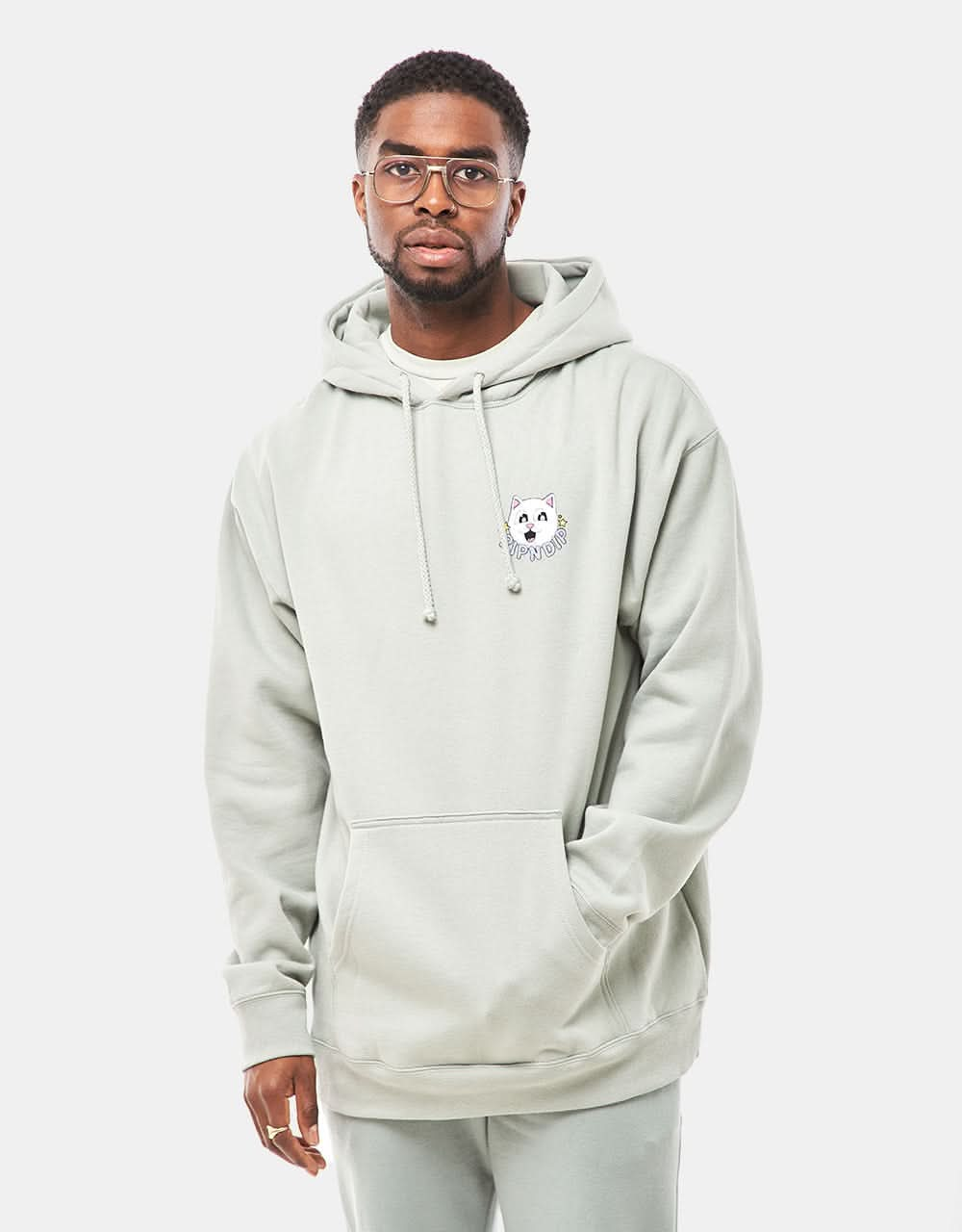 RIPNDIP So Mushroom Pullover Hoodie - Sage