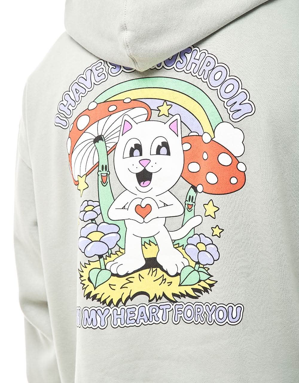 RIPNDIP So Mushroom Pullover Hoodie - Sage