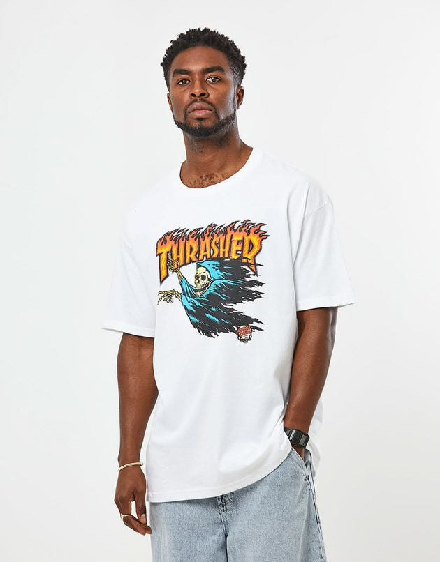 Santa Cruz x Thrasher O'Brien Reaper T-Shirt - White