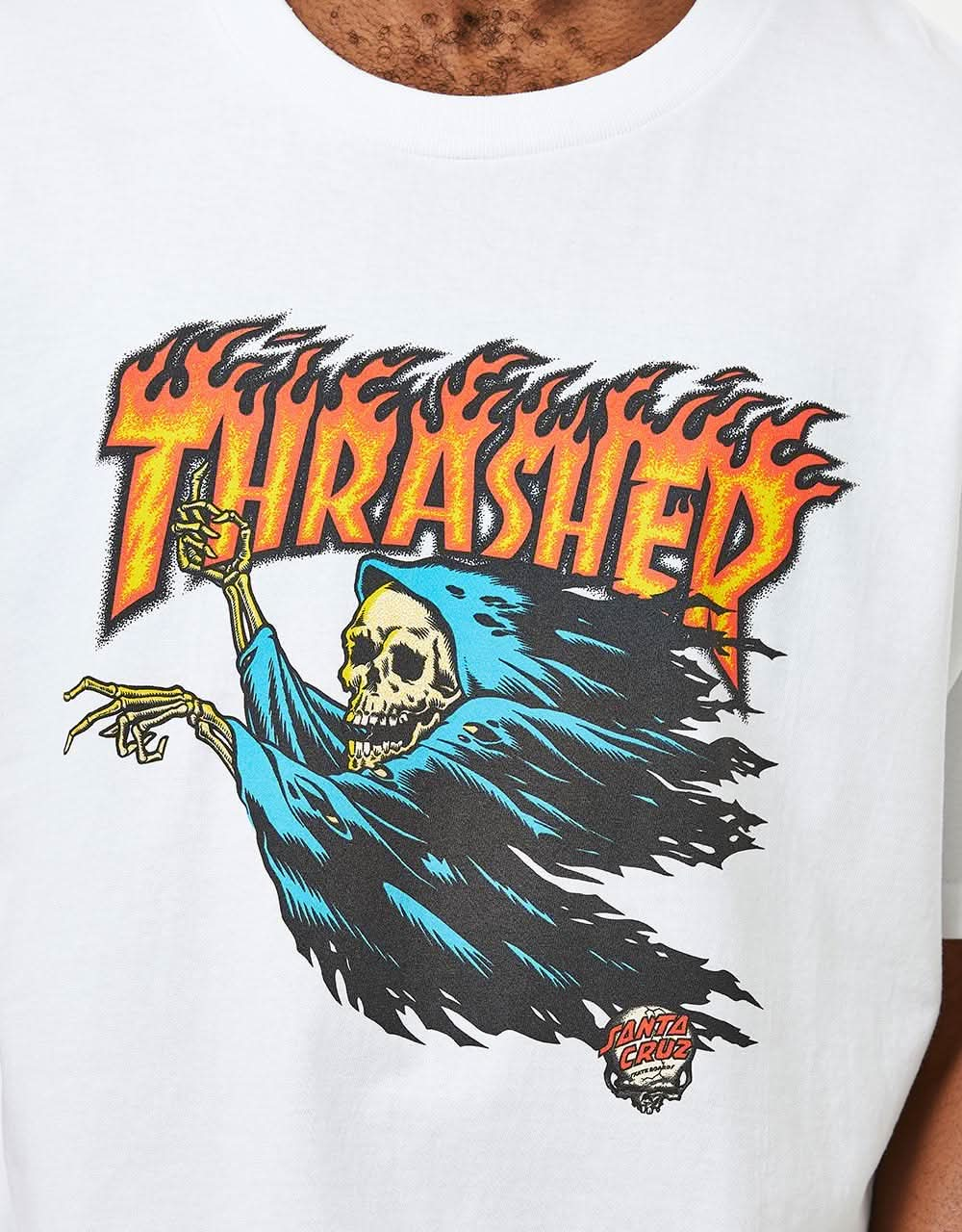 Santa Cruz x Thrasher O'Brien Reaper T-Shirt - White