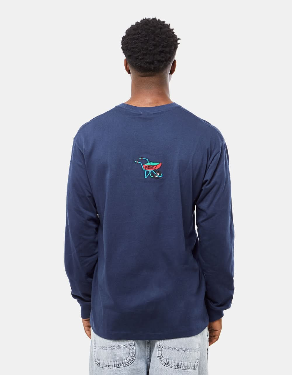 Tired Semi Tired L/S T-Shirt - Navy