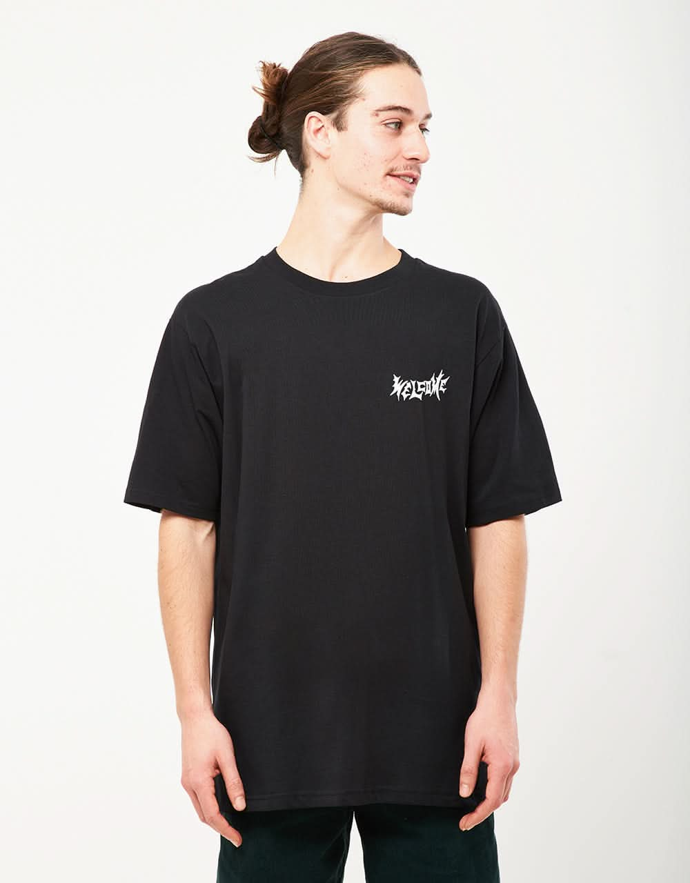 Welcome Sloth T-Shirt - Black/Sage