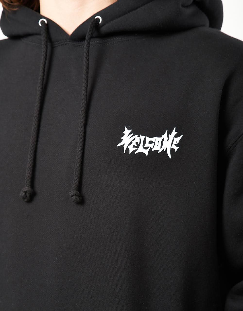 Welcome Sloth Pullover Hoodie - Black/Sage