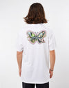 T-shirt ESCLUSIVA per il Regno Unito di Santa Cruz Galactic Butterfly - Bianca