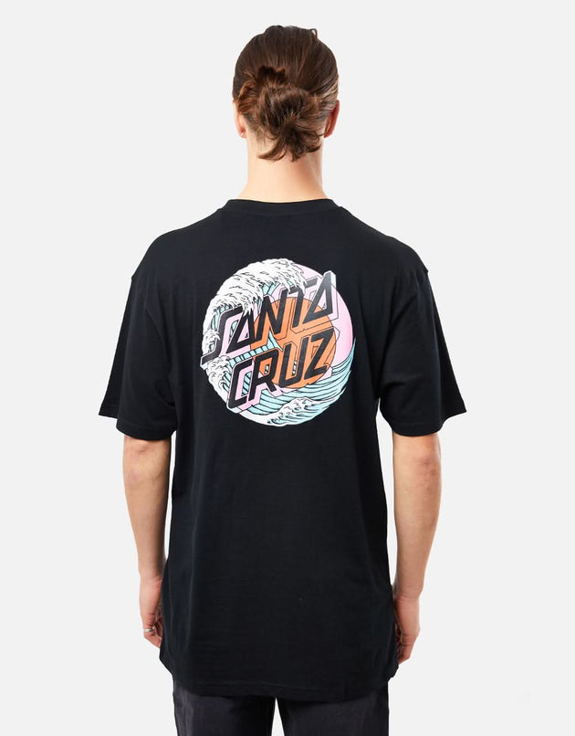 Santa Cruz Tsunami Dot UK EXCLUSIVE T- Shirt - Black