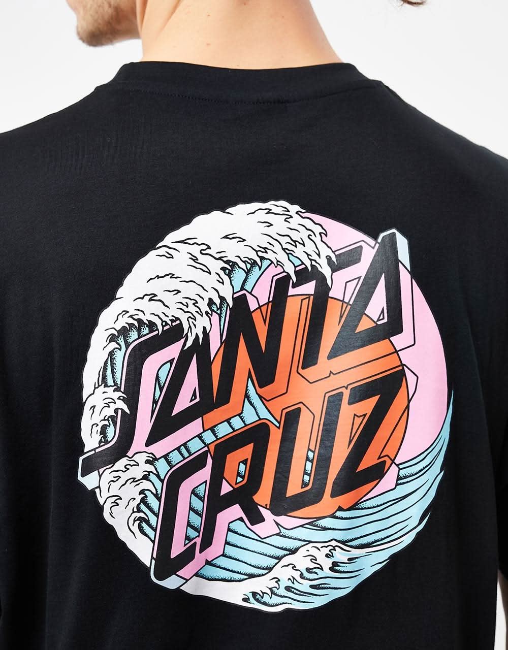 Camiseta Santa Cruz Tsunami Dot EXCLUSIVA Reino Unido - Negro