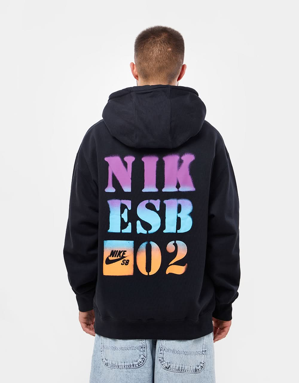 Nike SB Schablonen-Hoodie – Schwarz