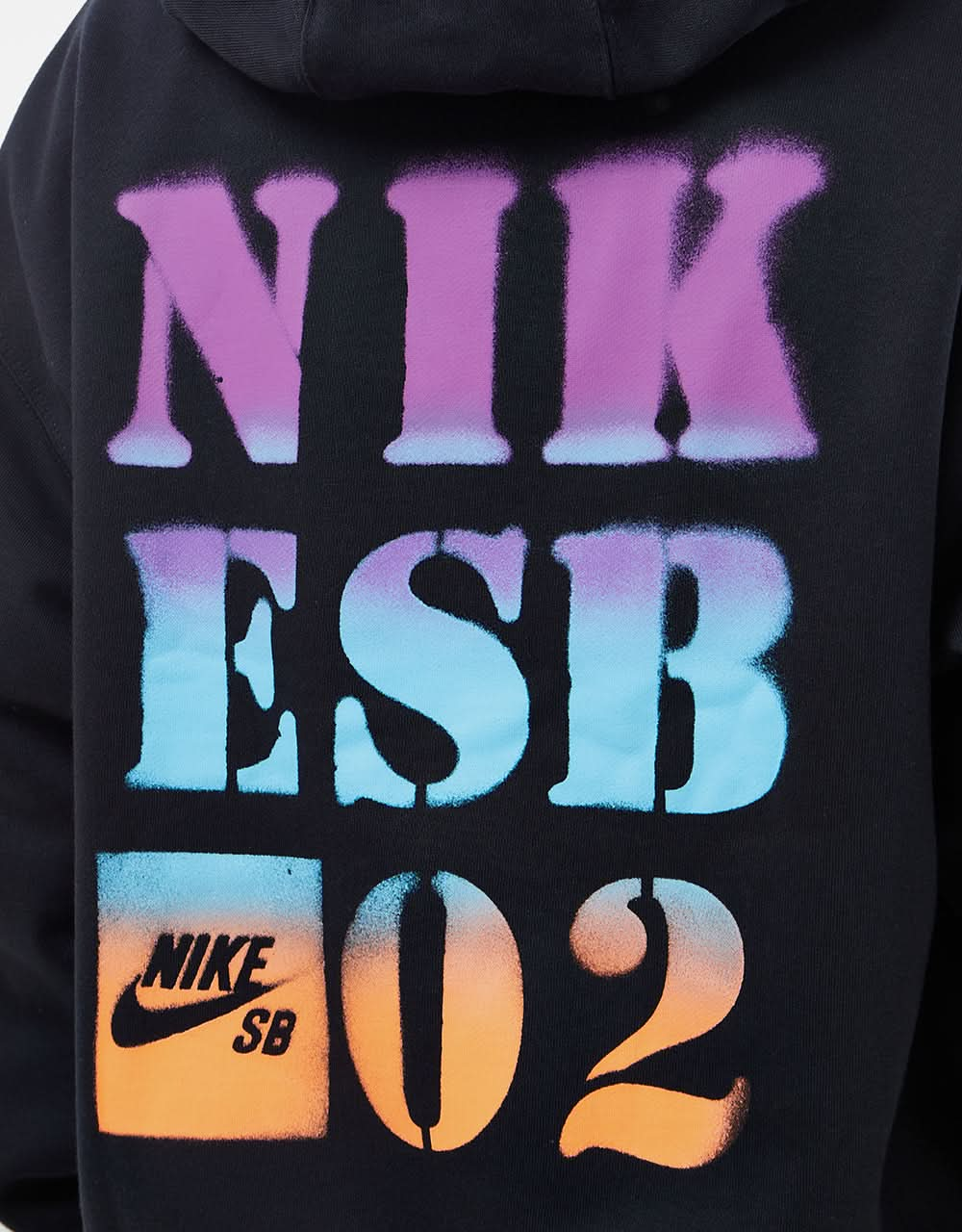 Nike SB Schablonen-Hoodie – Schwarz