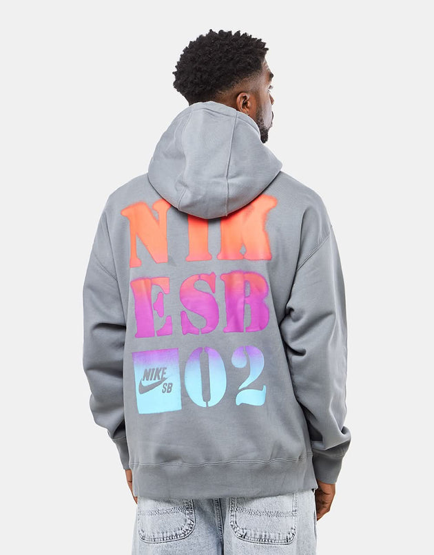 Sudadera con capucha Nike SB Stencil - Gris humo