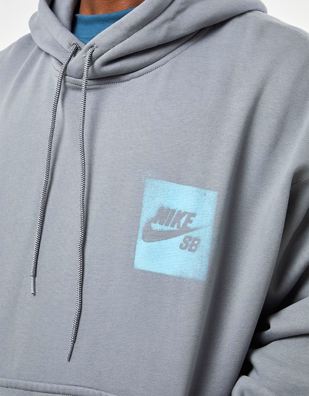 Sudadera con capucha Nike SB Stencil - Gris humo