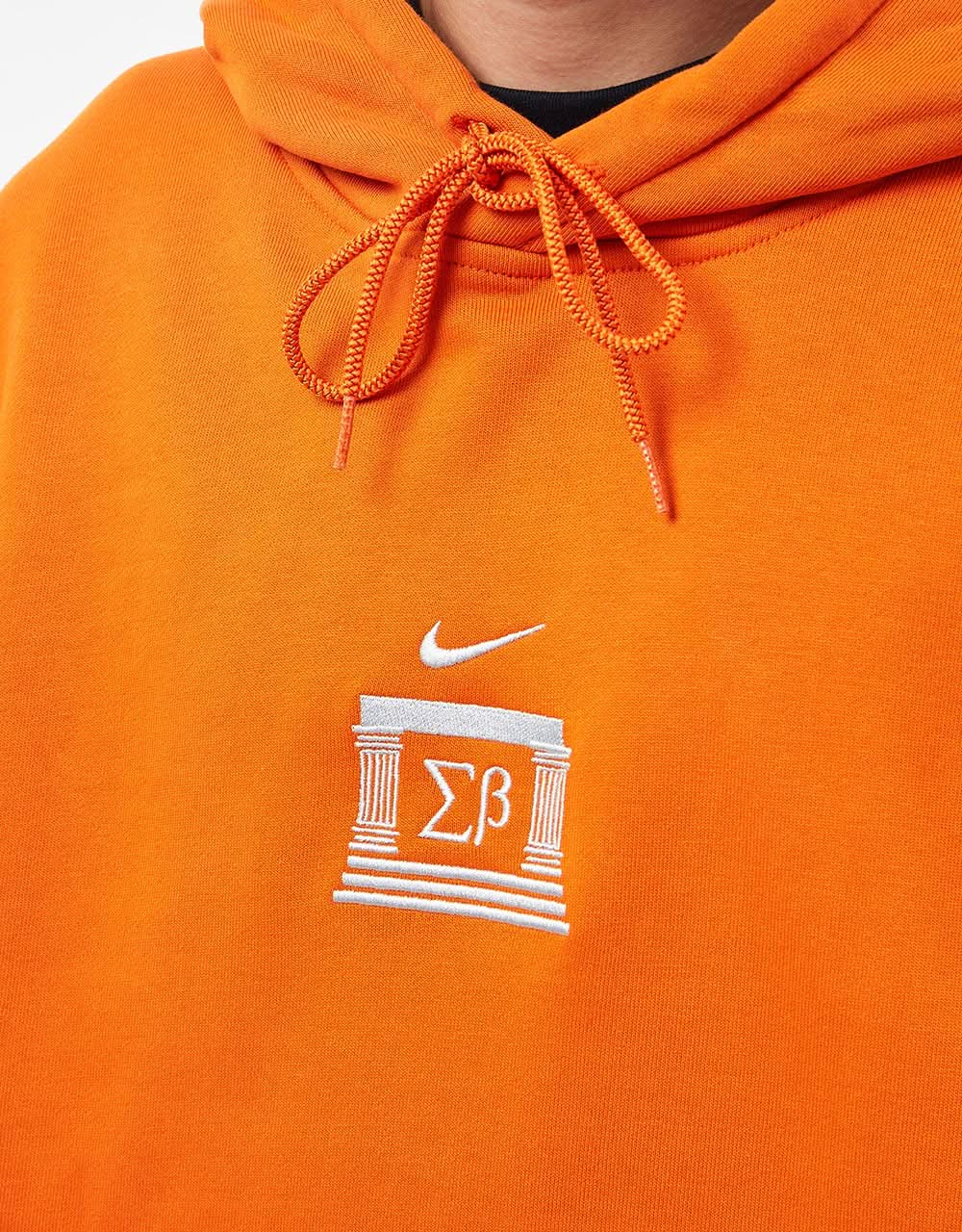 Sudadera con capucha Nike SB Veikos GFX - Naranja fogata/Hueso claro