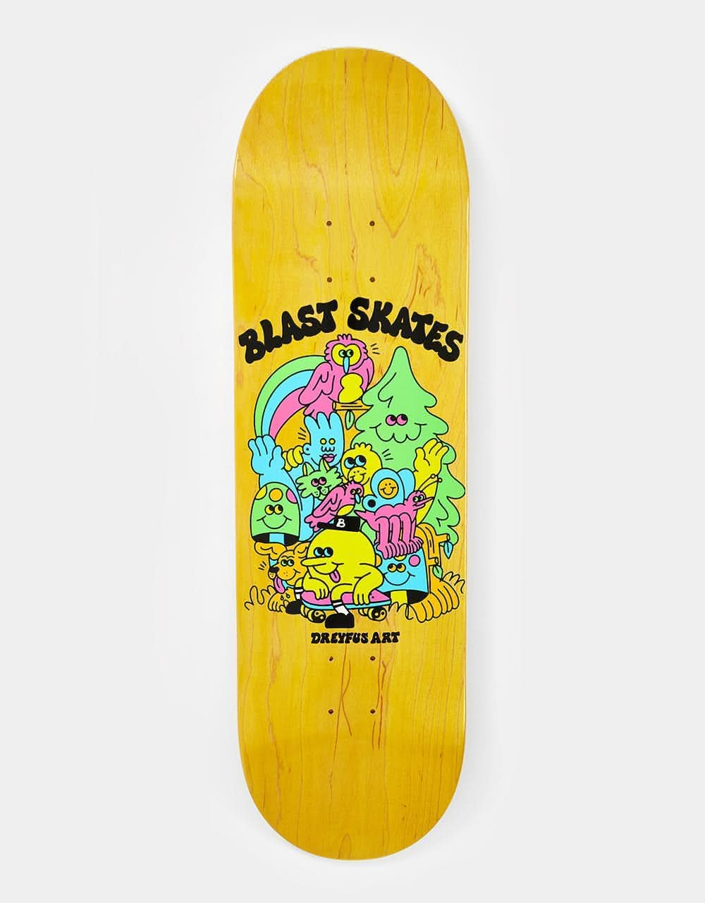 Blast Skates Dreyfus Art Skateboard Deck - 9"