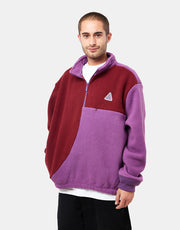 Polaire HUF Expedition 1/4 Zip Pile - Baie