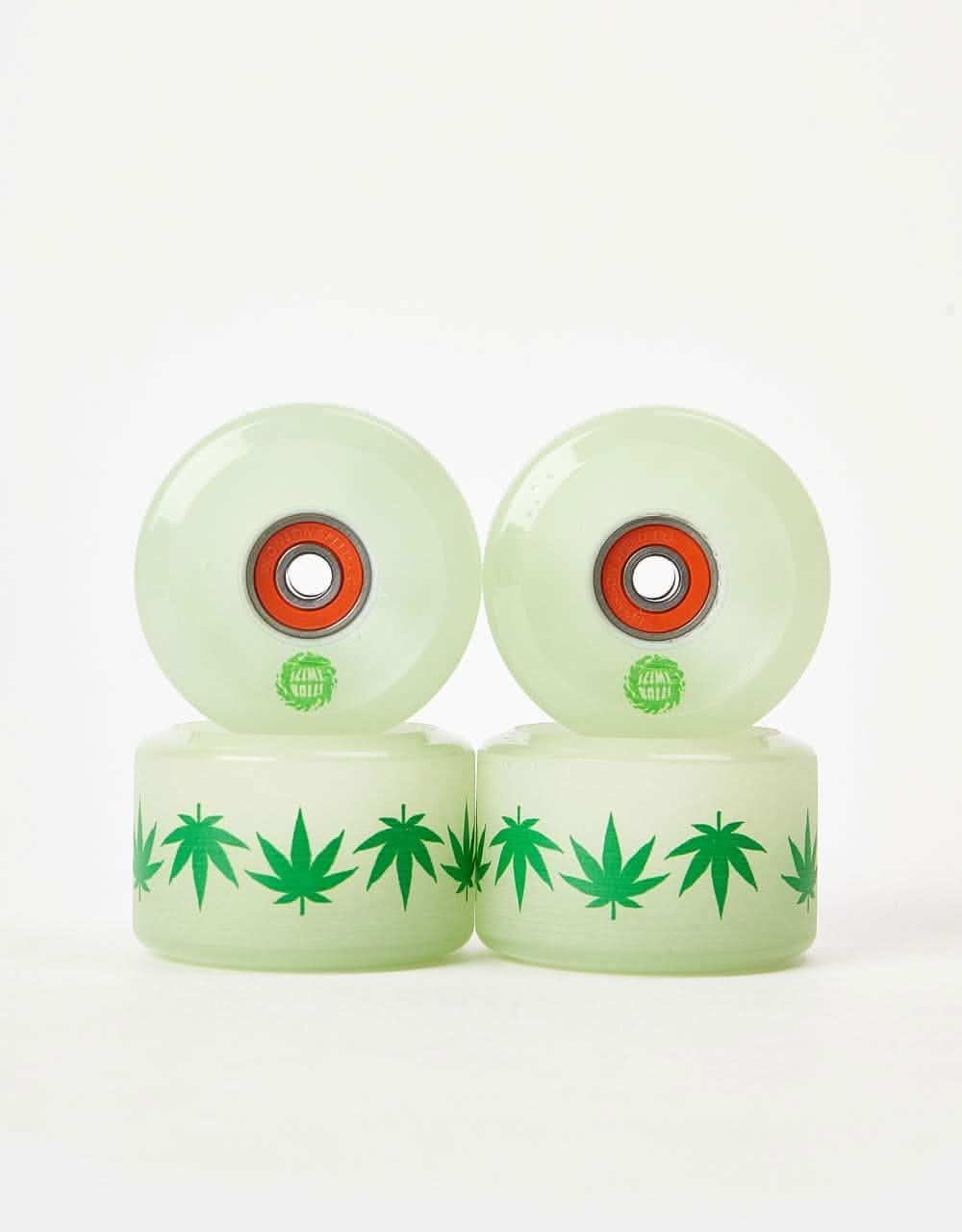 Slime Balls OG Slime Light Ups 78a GITD Skateboard Wheels - 60mm