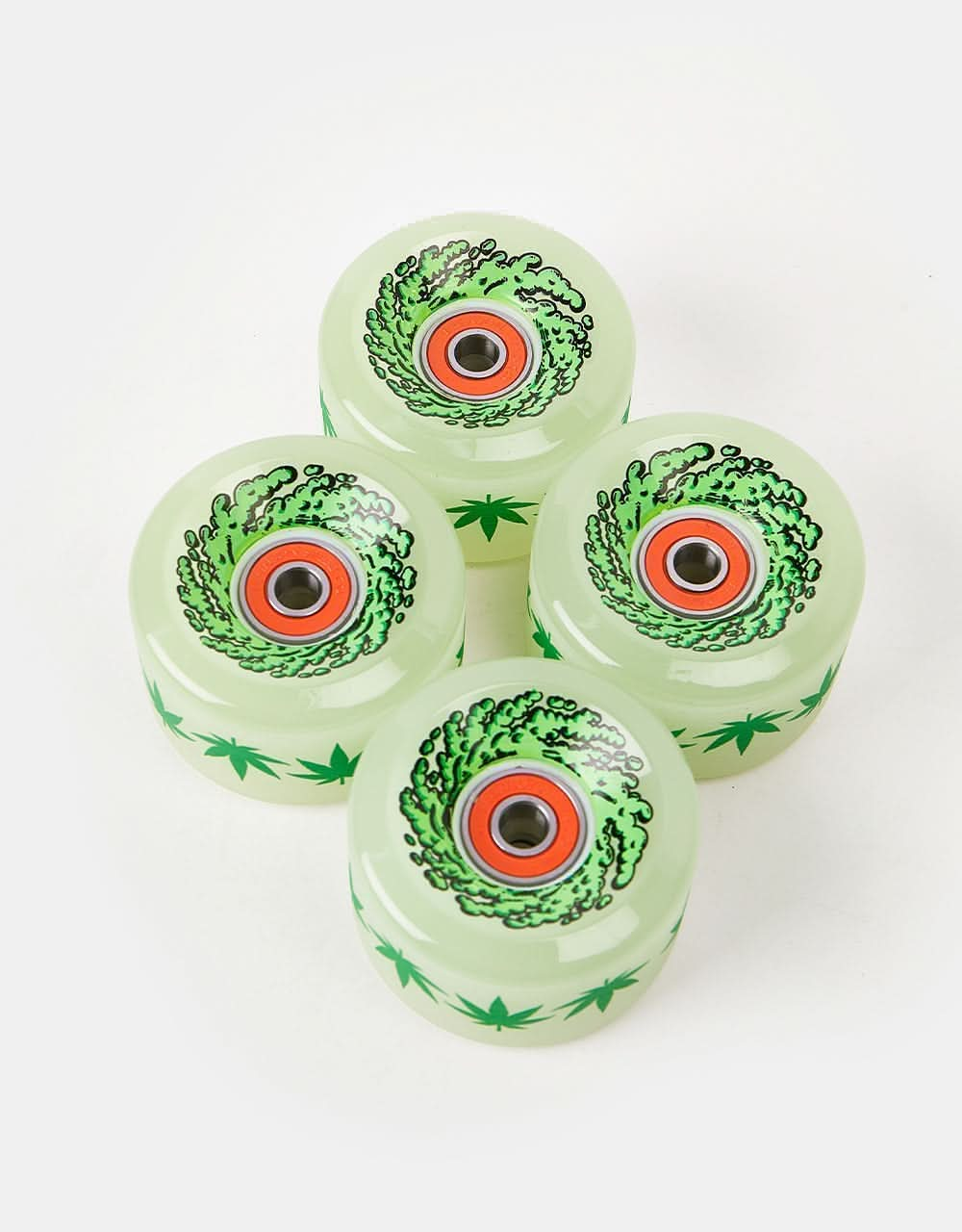 Slime Balls OG Slime Light Ups 78a GITD Skateboard Wheels - 60mm