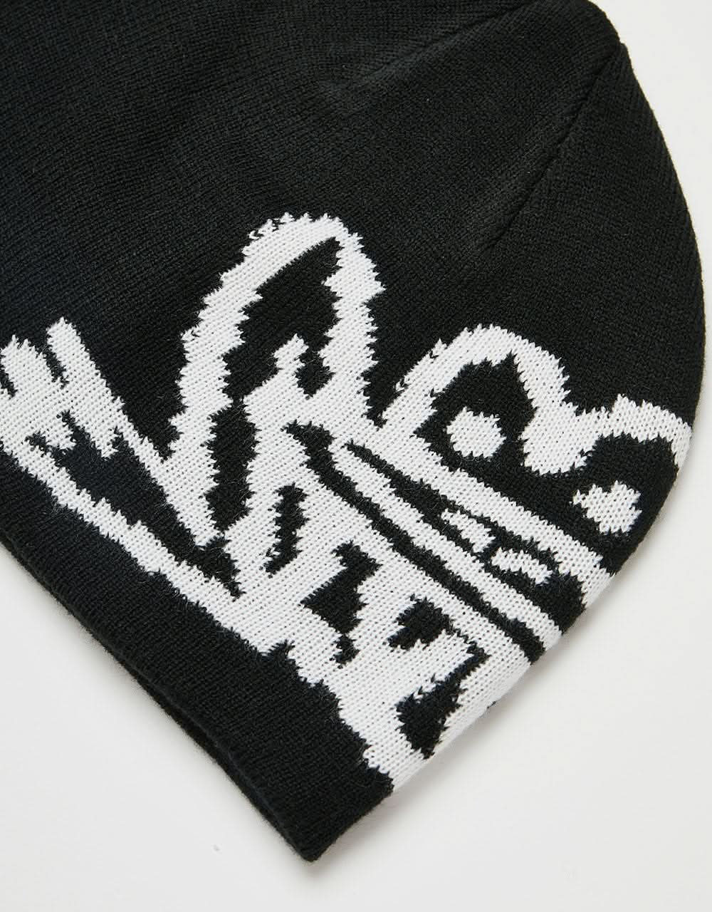 Route One Croak Cuffless Beanie - Black/White