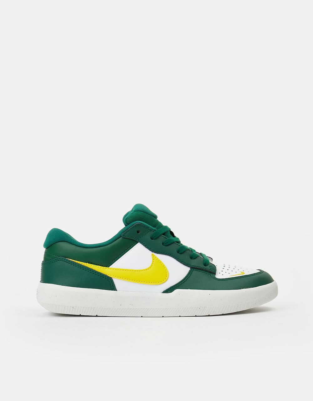 Nike SB Force 58 Premium Leather Skate Shoes - Gorge Green/Tour Yellow-White-Gorge Green-Summit White