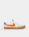 Nike SB Zoom Pogo Plus Premium Skate Shoes - Summit White/Brt Mandarin-Lt Silver-Polar-Gum Yellow-White