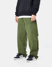 Route One Double Knee Heavyweight Canvas Pants - Olive