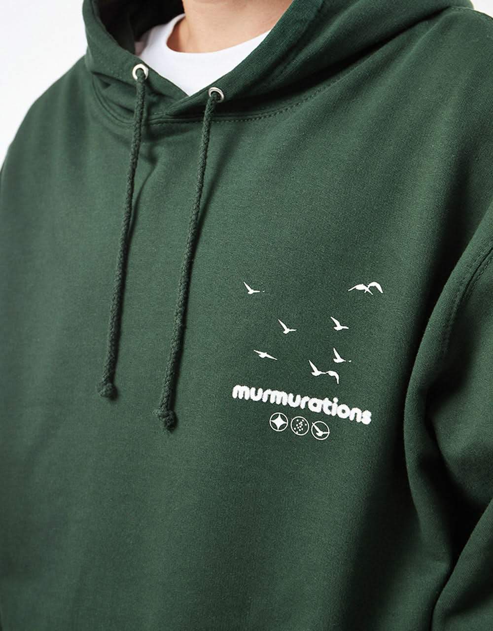 Route One Murmurations Pullover Hoodie - Forest Green