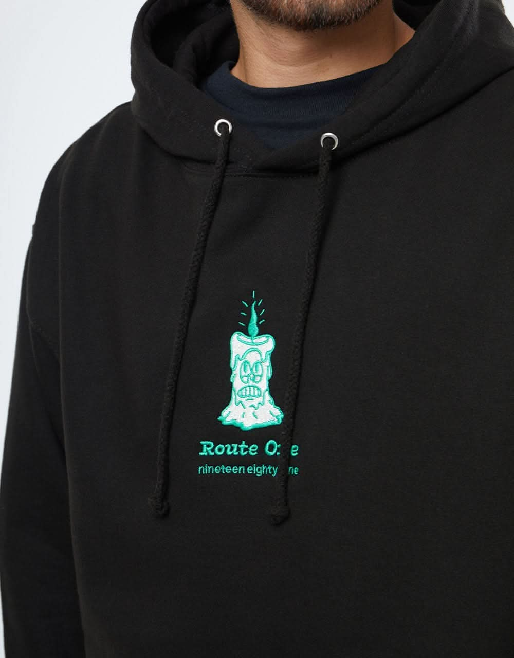 Route One Melt Pullover Hoodie - Black