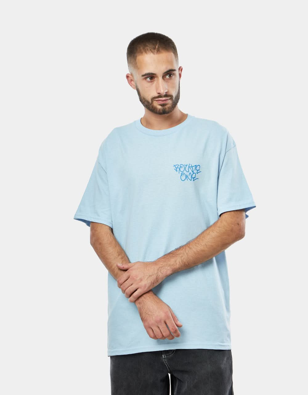 Route One Subway T-Shirt - Light Blue