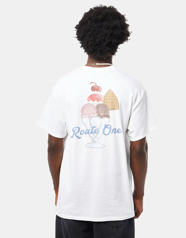 Route One Sundae T-Shirt – Weiß