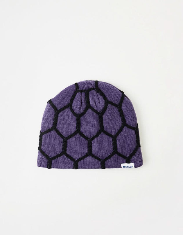 Gorro con diseño de calavera y cadena de Butter Goods - Púrpura oscuro