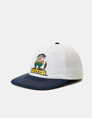 Gorra de 6 paneles Butter Goods Blues - Blanco/Azul marino