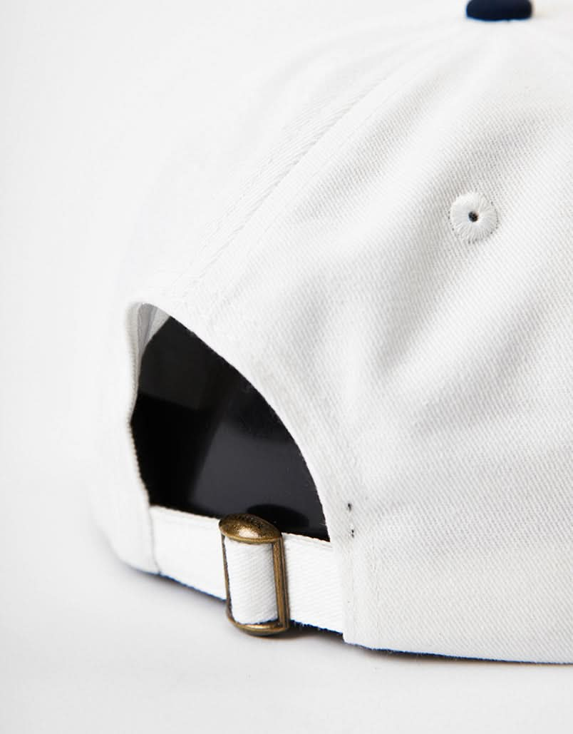 Gorra de 6 paneles Butter Goods Blues - Blanco/Azul marino