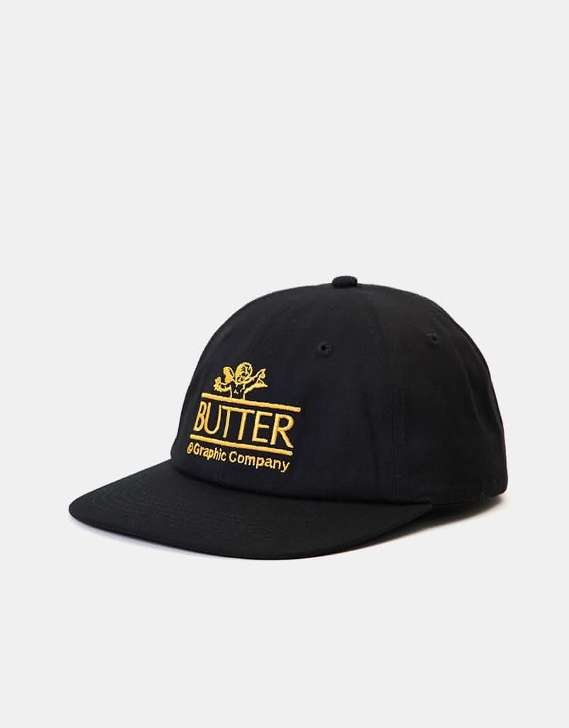 Butter Goods Cherub 6-Panel Cap - Black