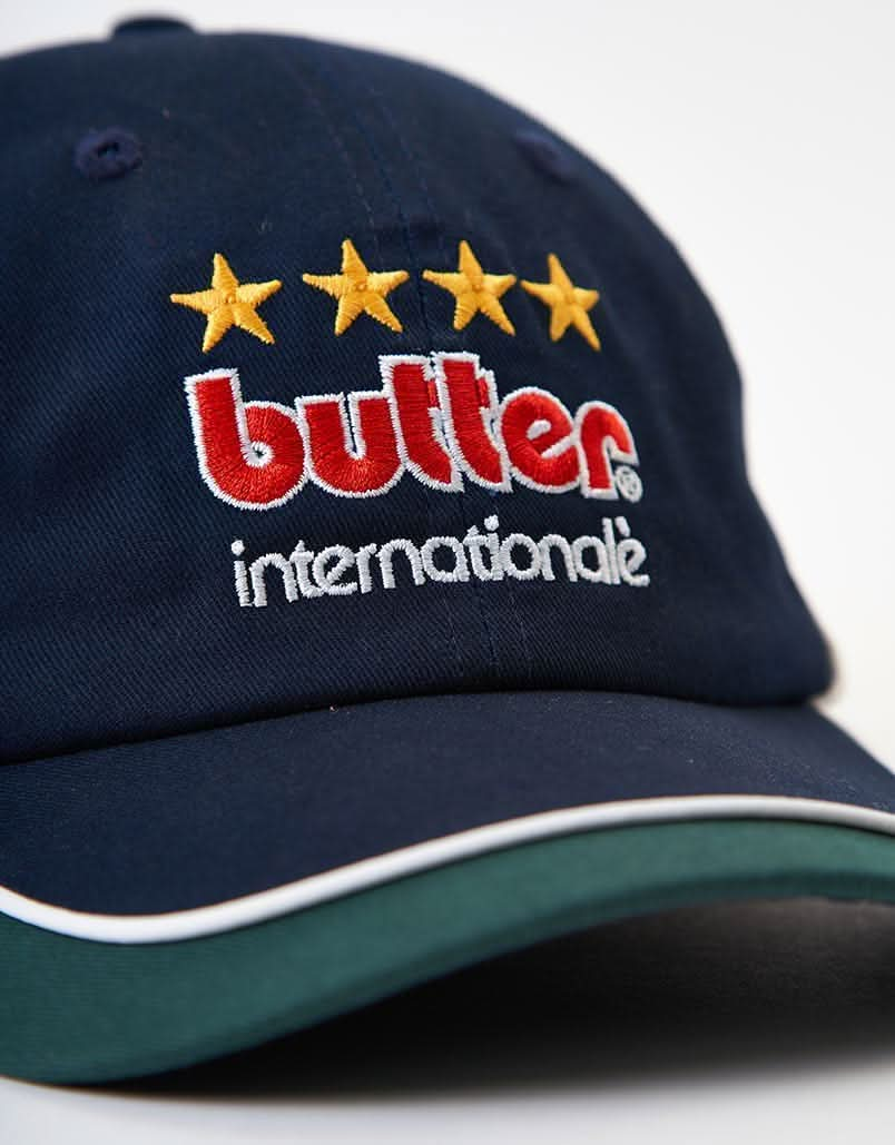 Butter Goods Internationale 6-Panel Cap - Navy/Forest