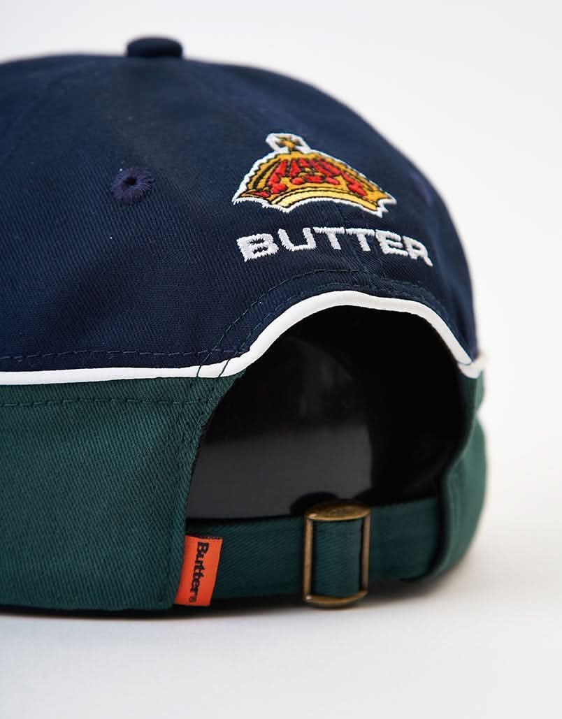 Butter Goods Internationale 6-Panel Cap - Navy/Forest