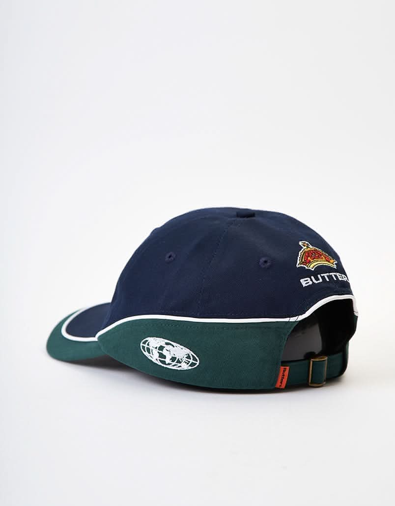 Butter Goods Internationale 6-Panel Cap - Navy/Forest