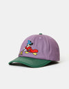 Butter Goods x Disney Sorcerer 6 Panel Cap - Berry/Forest