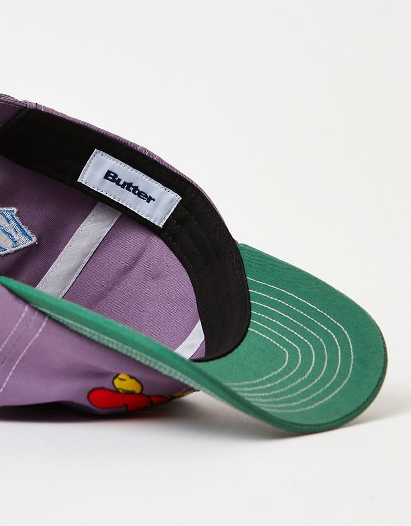 Butter Goods x Disney Sorcerer 6 Panel Cap - Berry/Forest