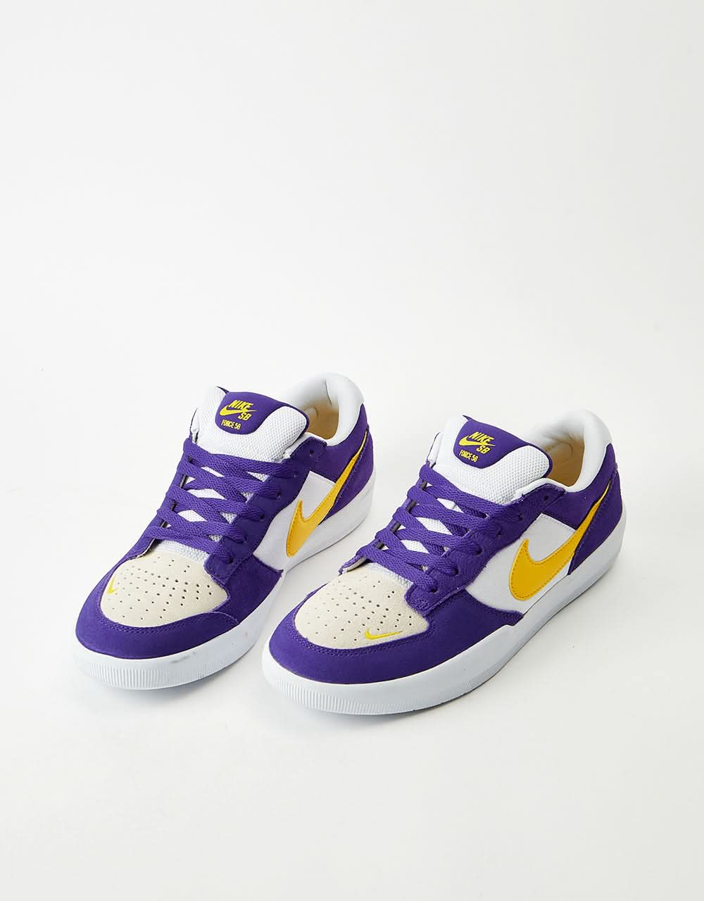 Nike SB Force 58 Skate Shoes - Court Purple/Amarillo-White-White