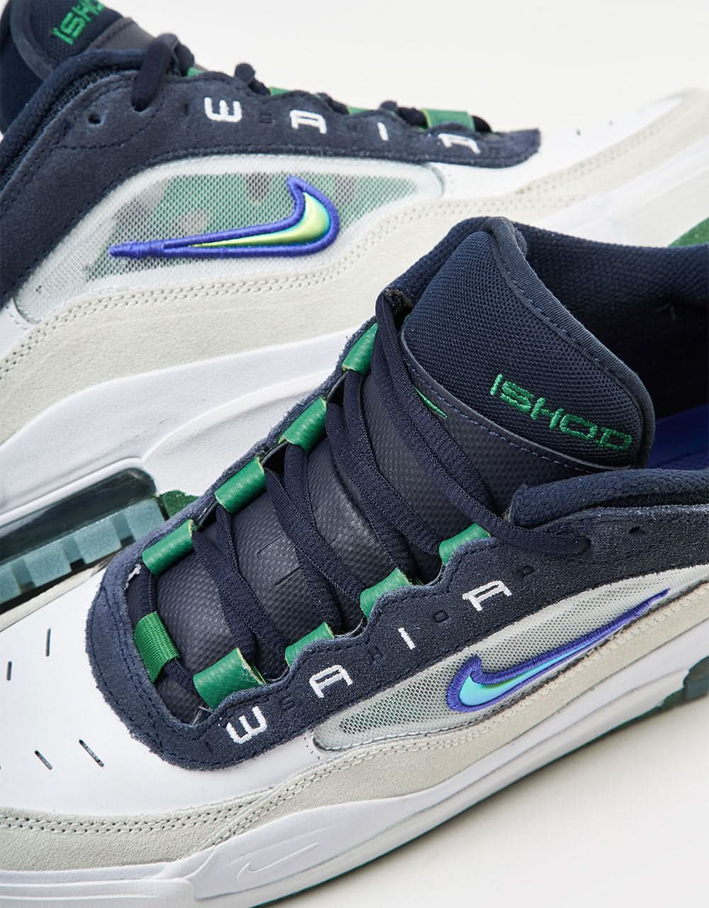 Nike SB Air Max Ishod Skateschuhe – Weiß/Persian Violet-Obsidian-Pine Green-Summit White