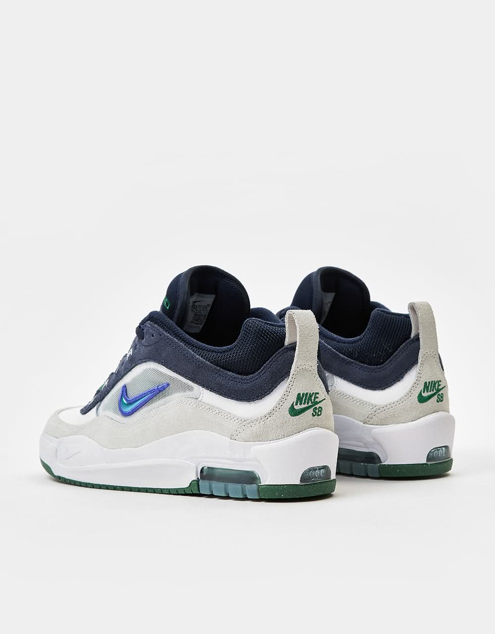 Nike SB Air Max Ishod Skateschuhe – Weiß/Persian Violet-Obsidian-Pine Green-Summit White