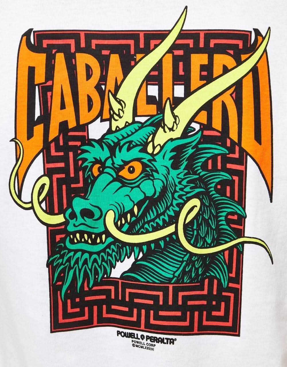 Powell Peralta Caballero Street Dragon T-Shirt - White