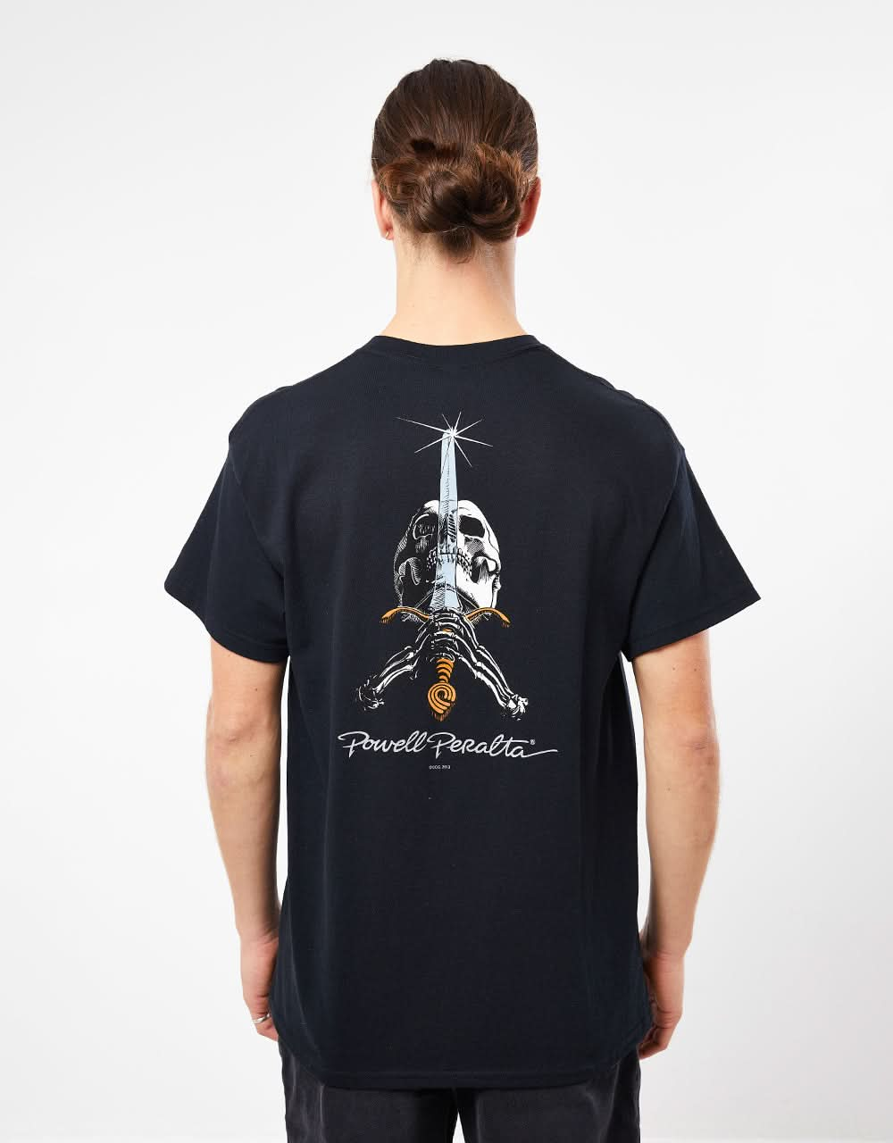 Powell Peralta Skull and Sword T-Shirt - Black